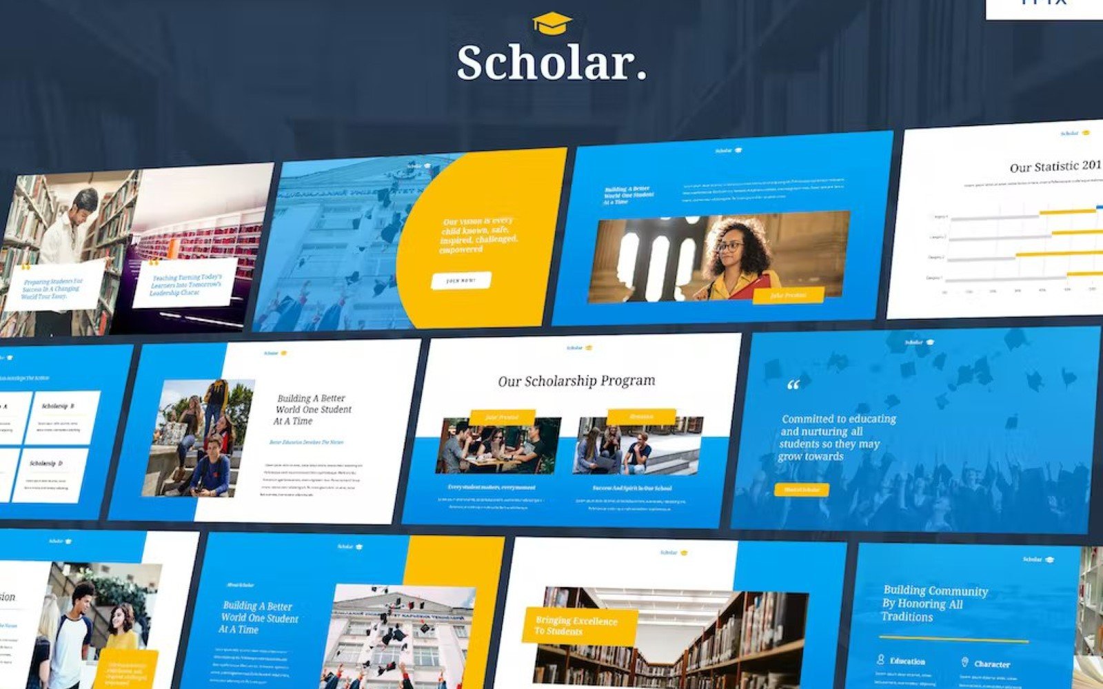 Scholar - Education Theme Powerpoint Template