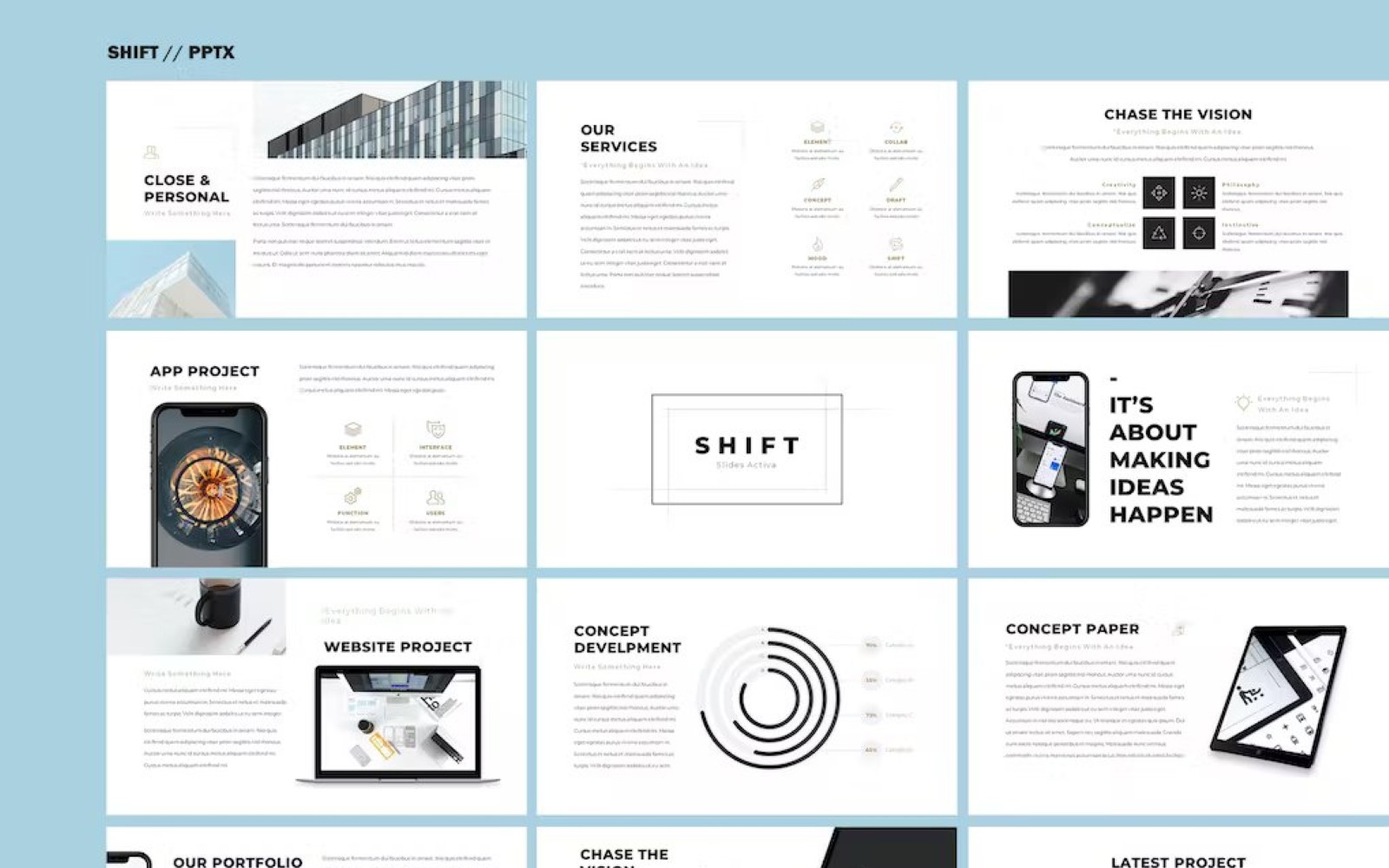 Shift - Simple Powerpoint Template
