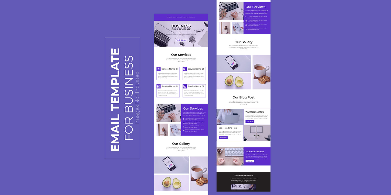 Elegant and Professional business email marketing template design