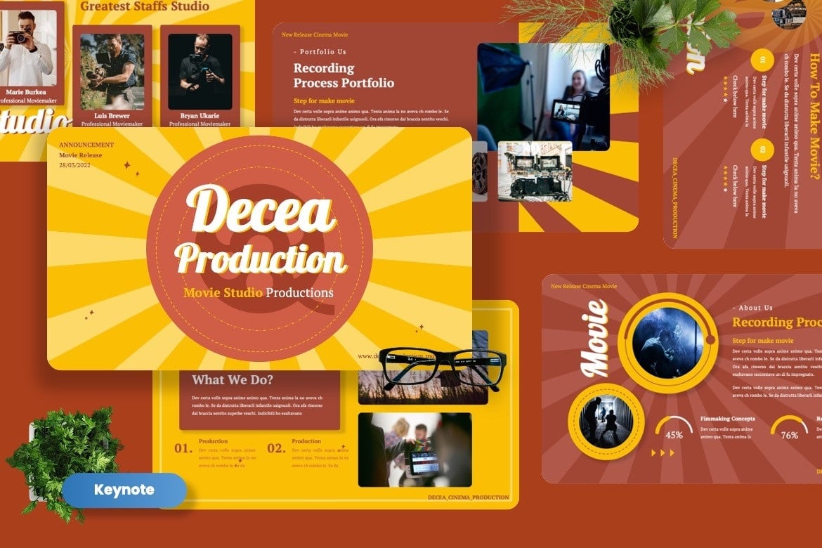 Decea - Movie Production Keynote Template