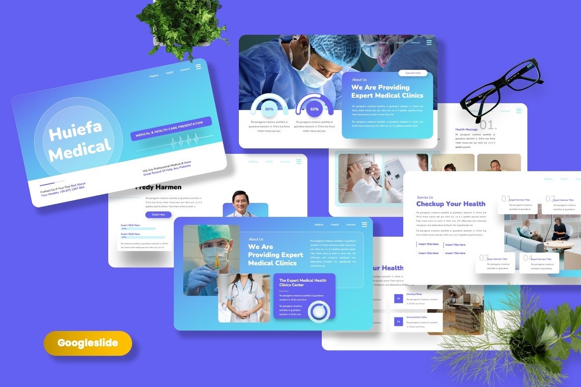 Huiefa - Medical & Healthcare Googleslide Template