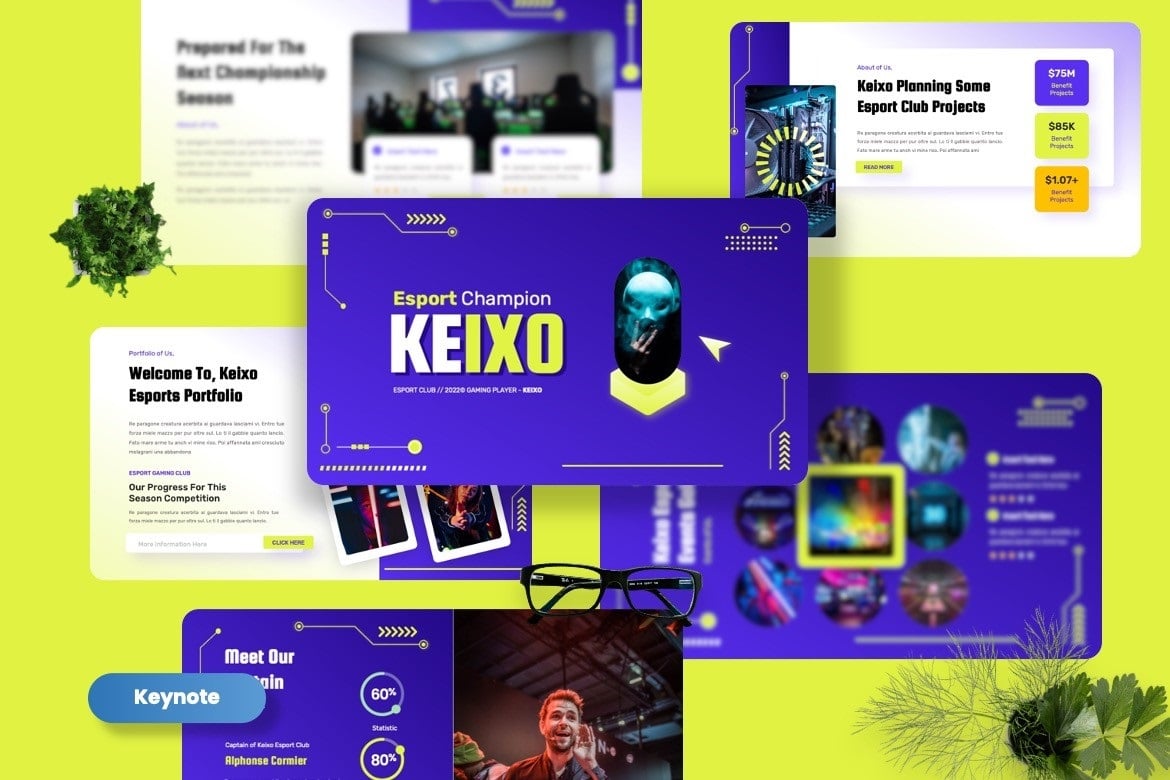 Keixo - Esport Champion Keynote Templates