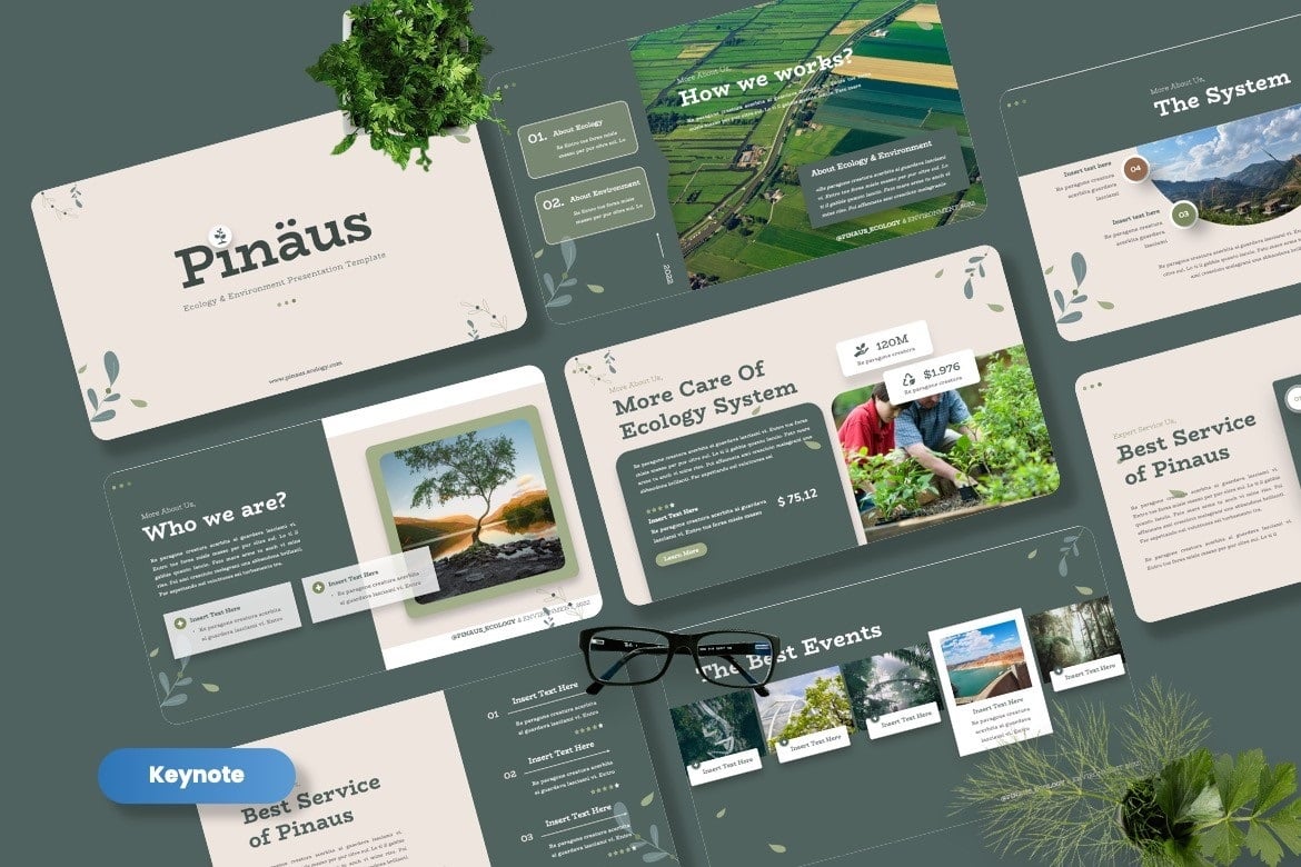 Pinaus - Ecology & Environment Keynote Template