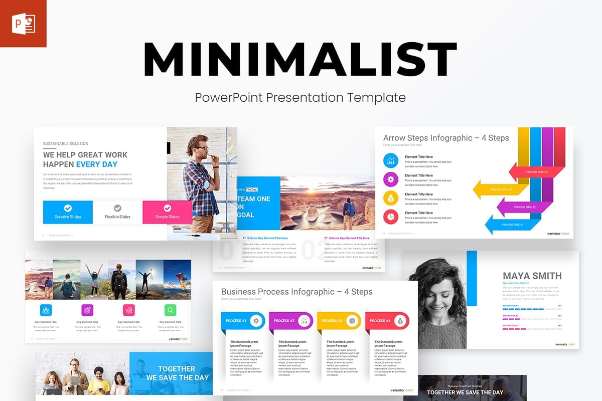 Minimalist PowerPoint Presentation Template Design