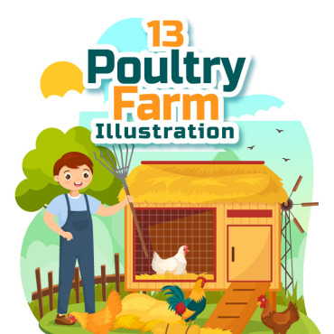 Farm Poultry Illustrations Templates 360968