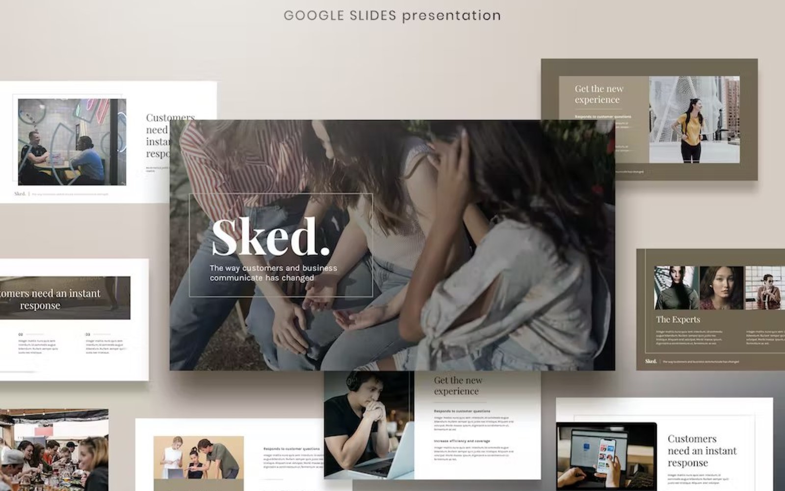 Sked - Elegant Digital Agency Google Slides