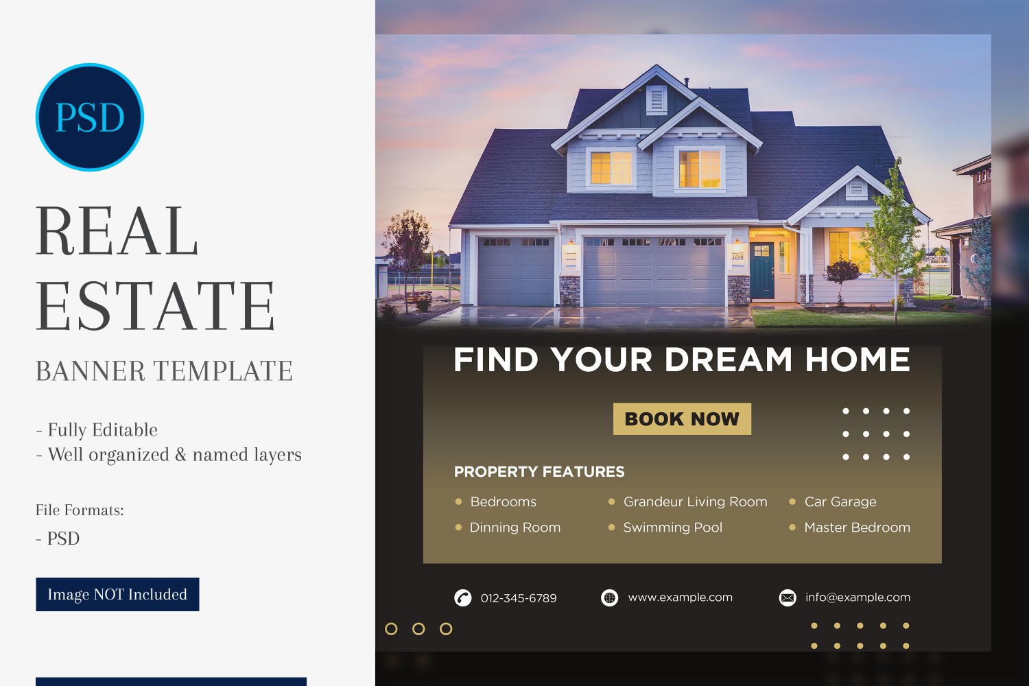 Real Estate Social Media Banner Post Design Template 04