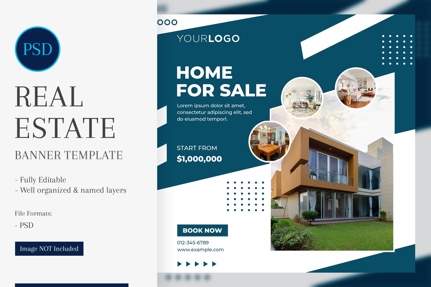 Real Estate Social Media Banner Post Design Template 06