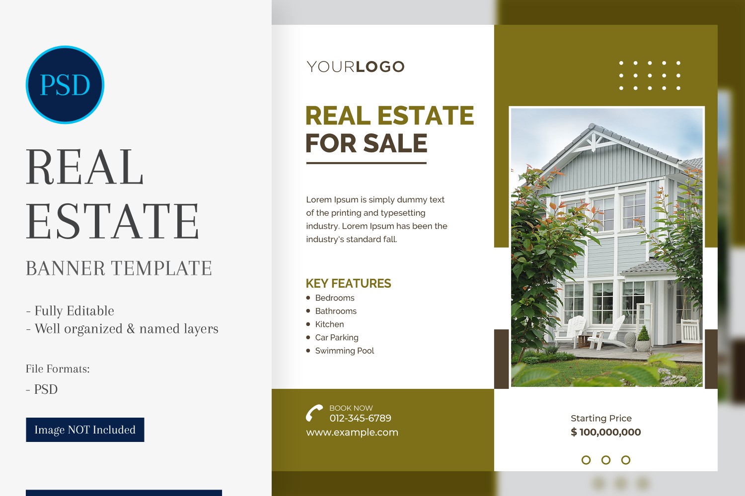 Real Estate Social Media Banner Post Design Template 30