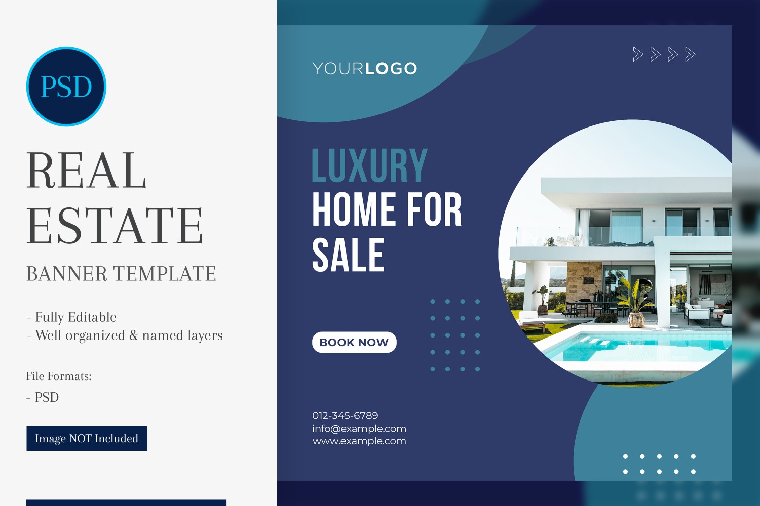 Real Estate Social Media Banner Post Design Template 36