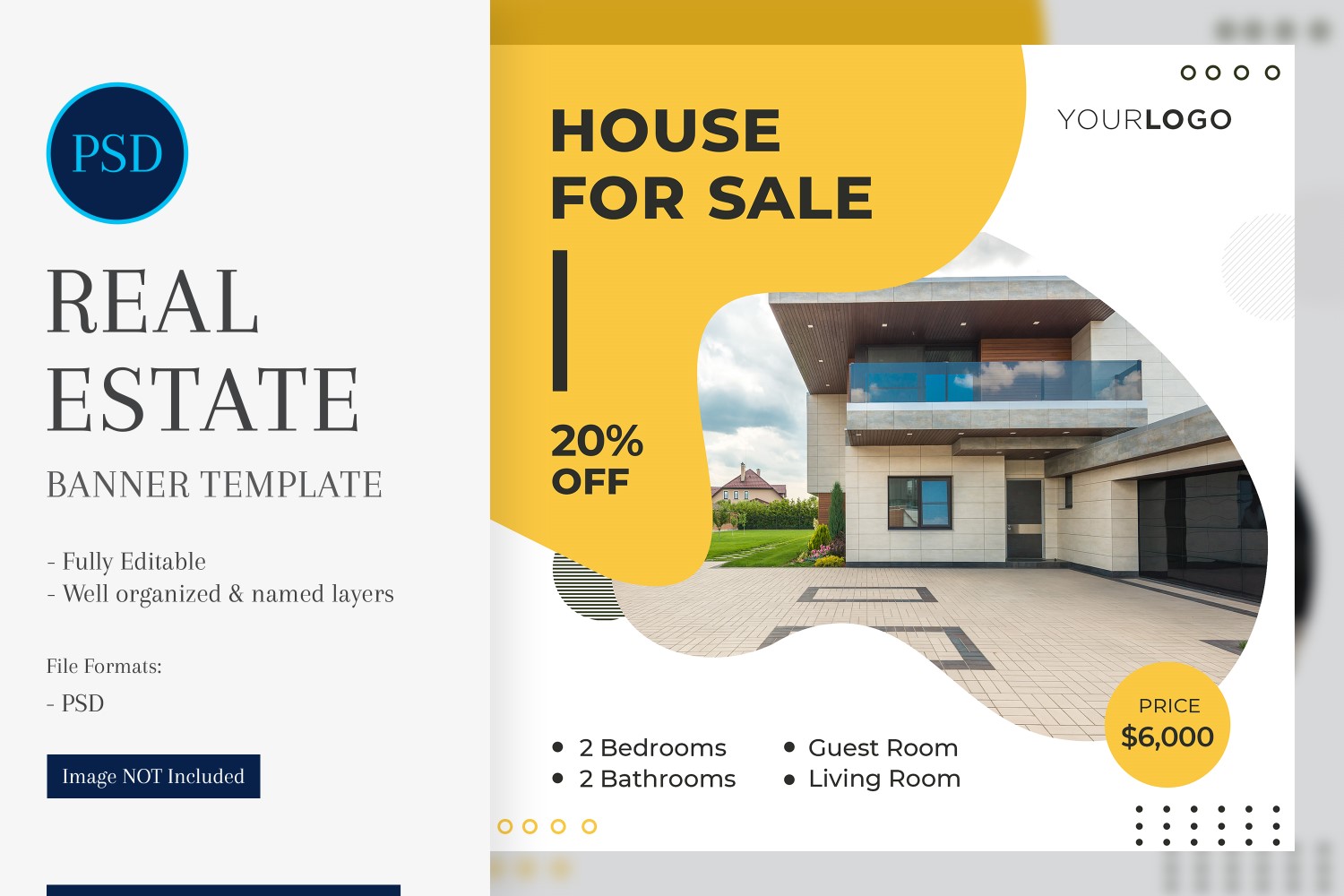 Real Estate Social Media Banner Post Design Template 41