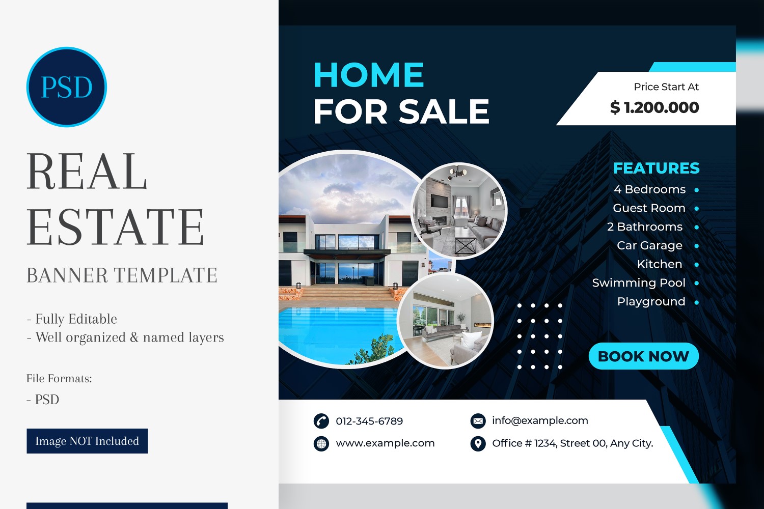 Real Estate Social Media Banner Post Design Template 47