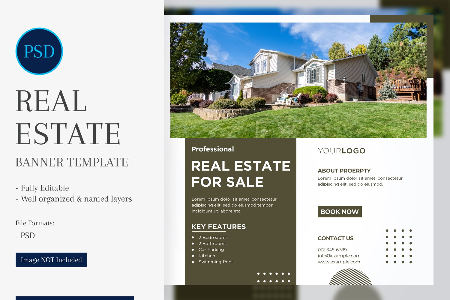 Real Estate Social Media Banner Post Design Template 48