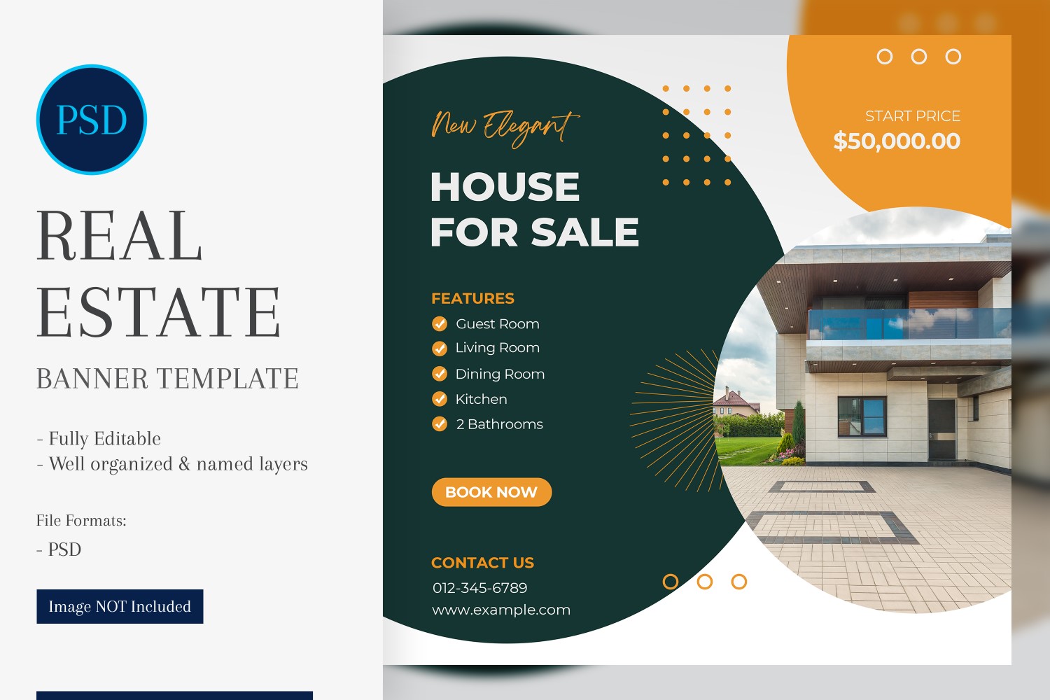 Real Estate Social Media Banner Post Design Template 49