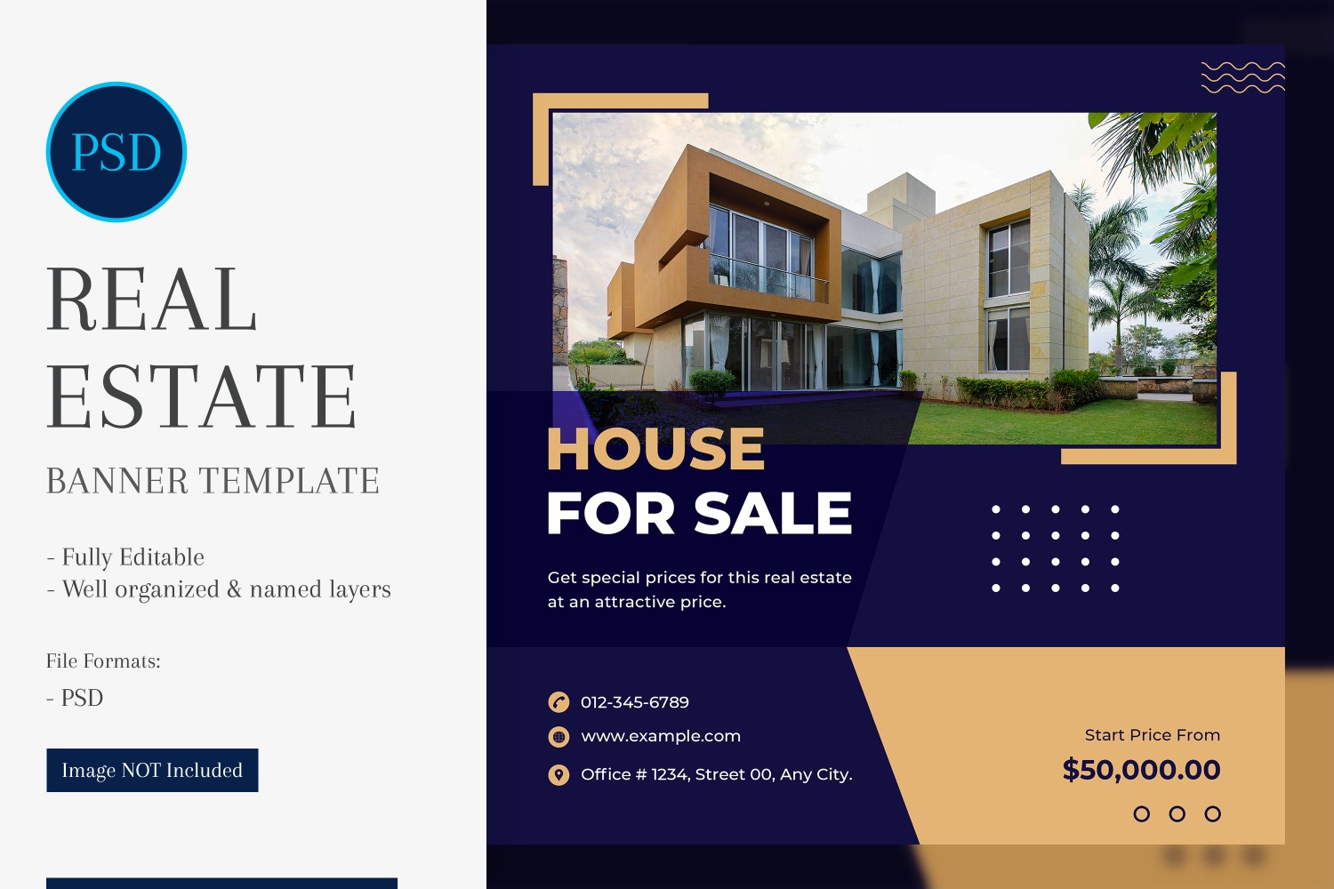 Real Estate Social Media Banner Post Design Template 66