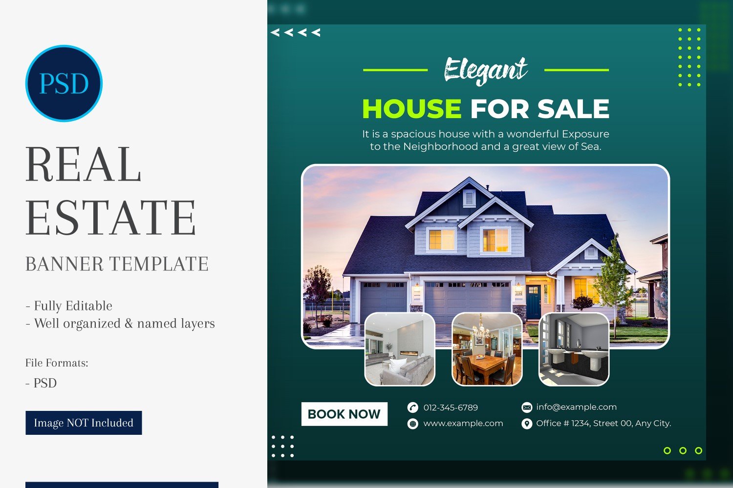 Real Estate Social Media Banner Post Design Template 71