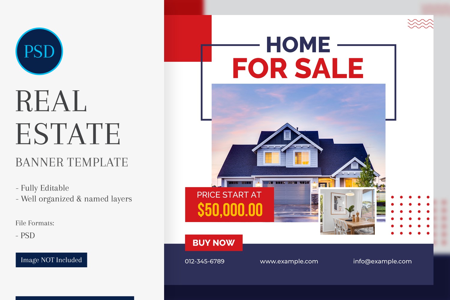 Real Estate Social Media Banner Post Design Template 78