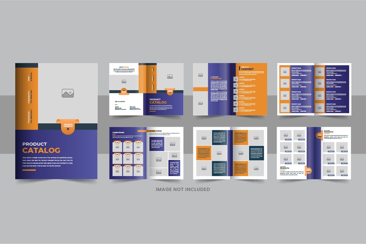 Creative Catalog Layout design, Modern catalog template