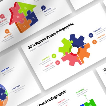 Square Puzzle PowerPoint Templates 361262