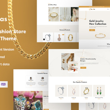 Fashion Gold WordPress Themes 361333