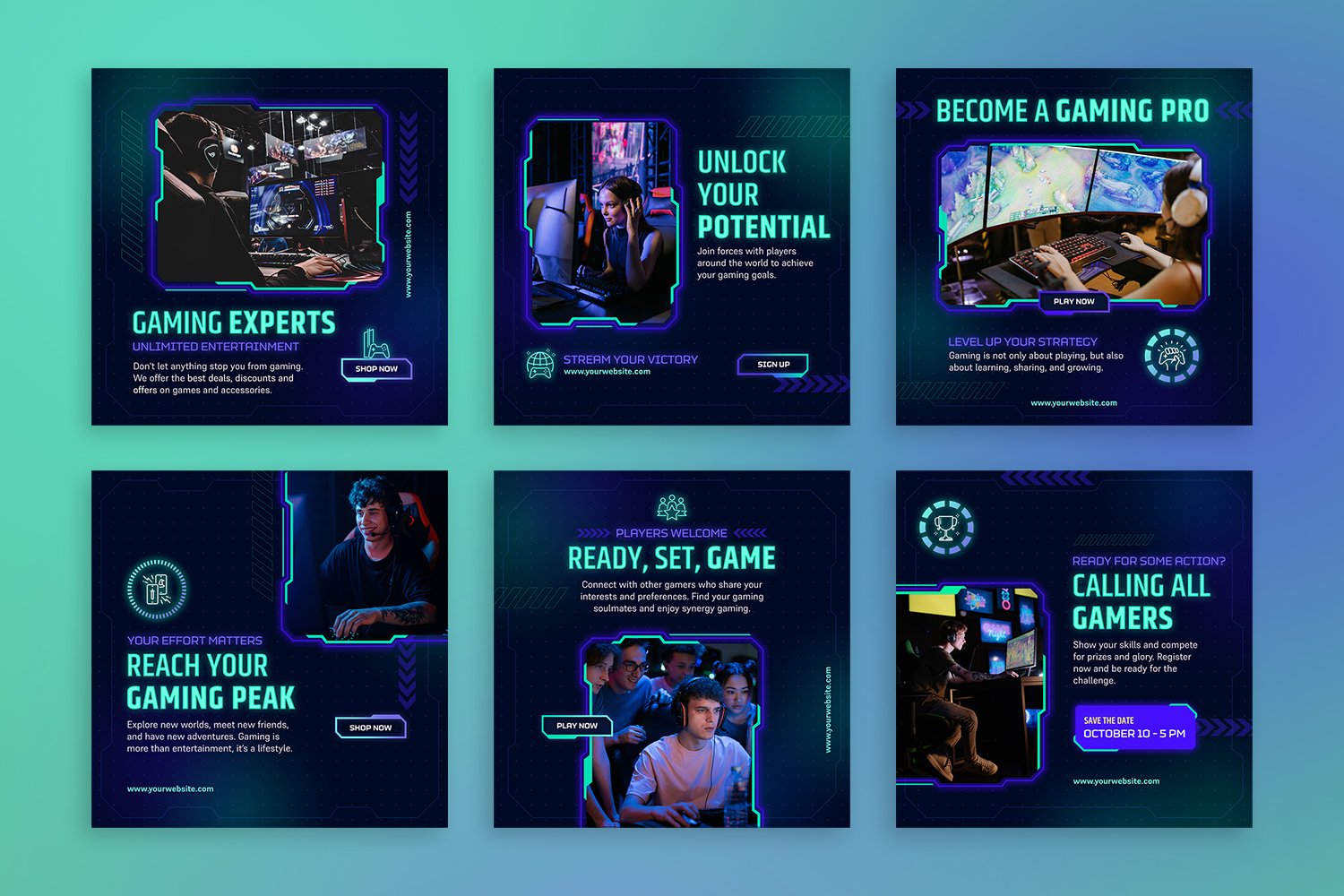 10 Gaming  Banner Template