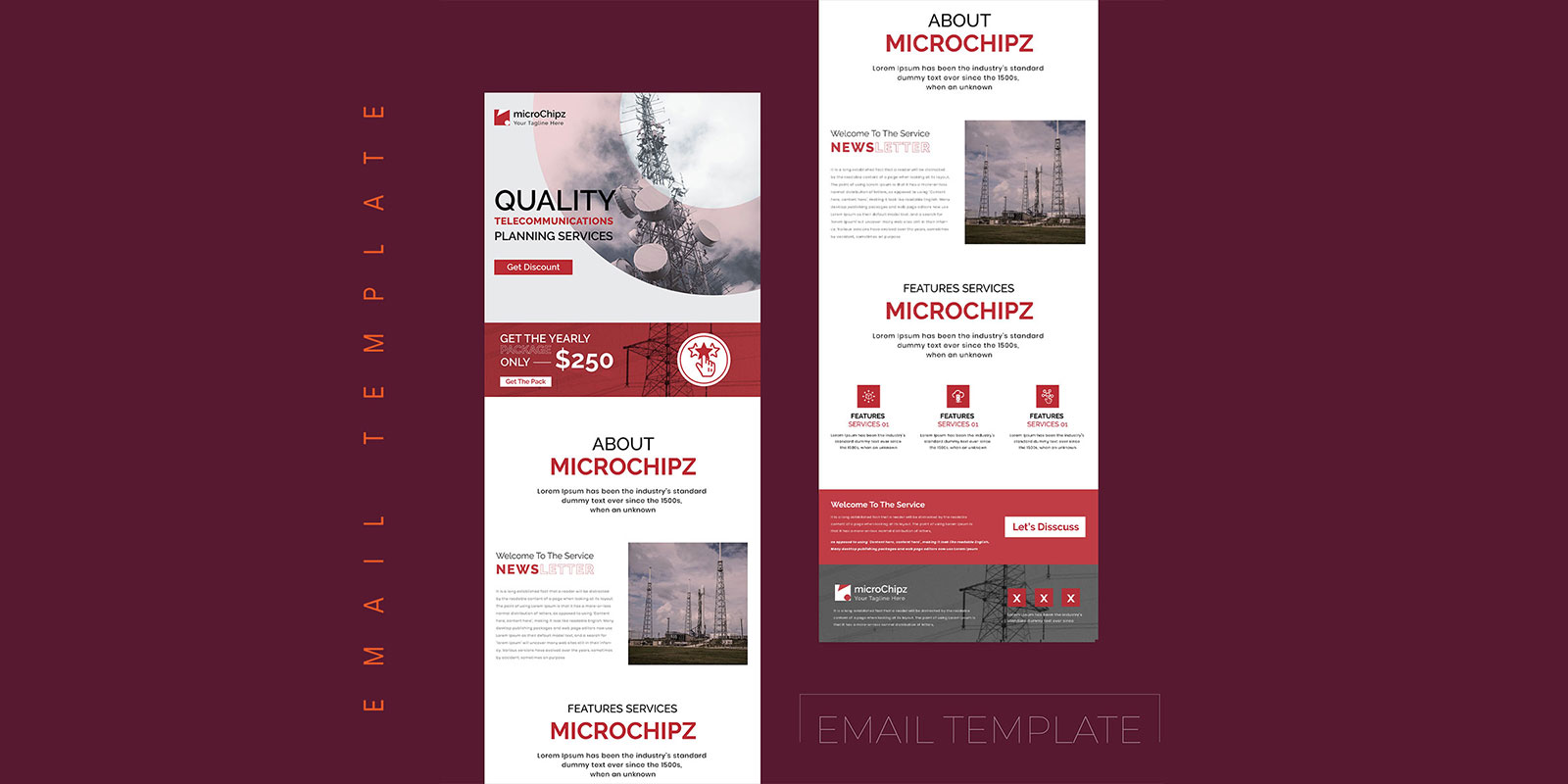 Email Newsletter Template design