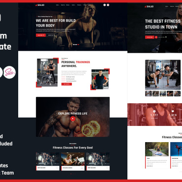 Body Bodybuilding Responsive Website Templates 361654