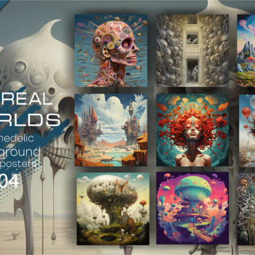 Surreal Posters Illustrations Templates 361676