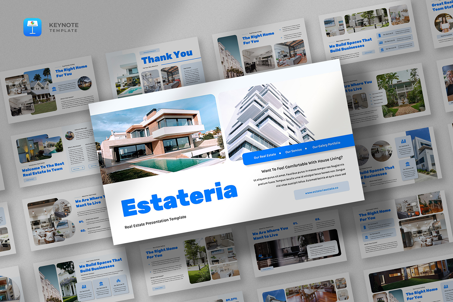 Estateria - Real Estate Keynote Template