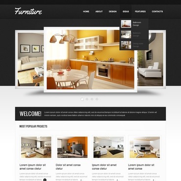 Furniture Website Template #36296