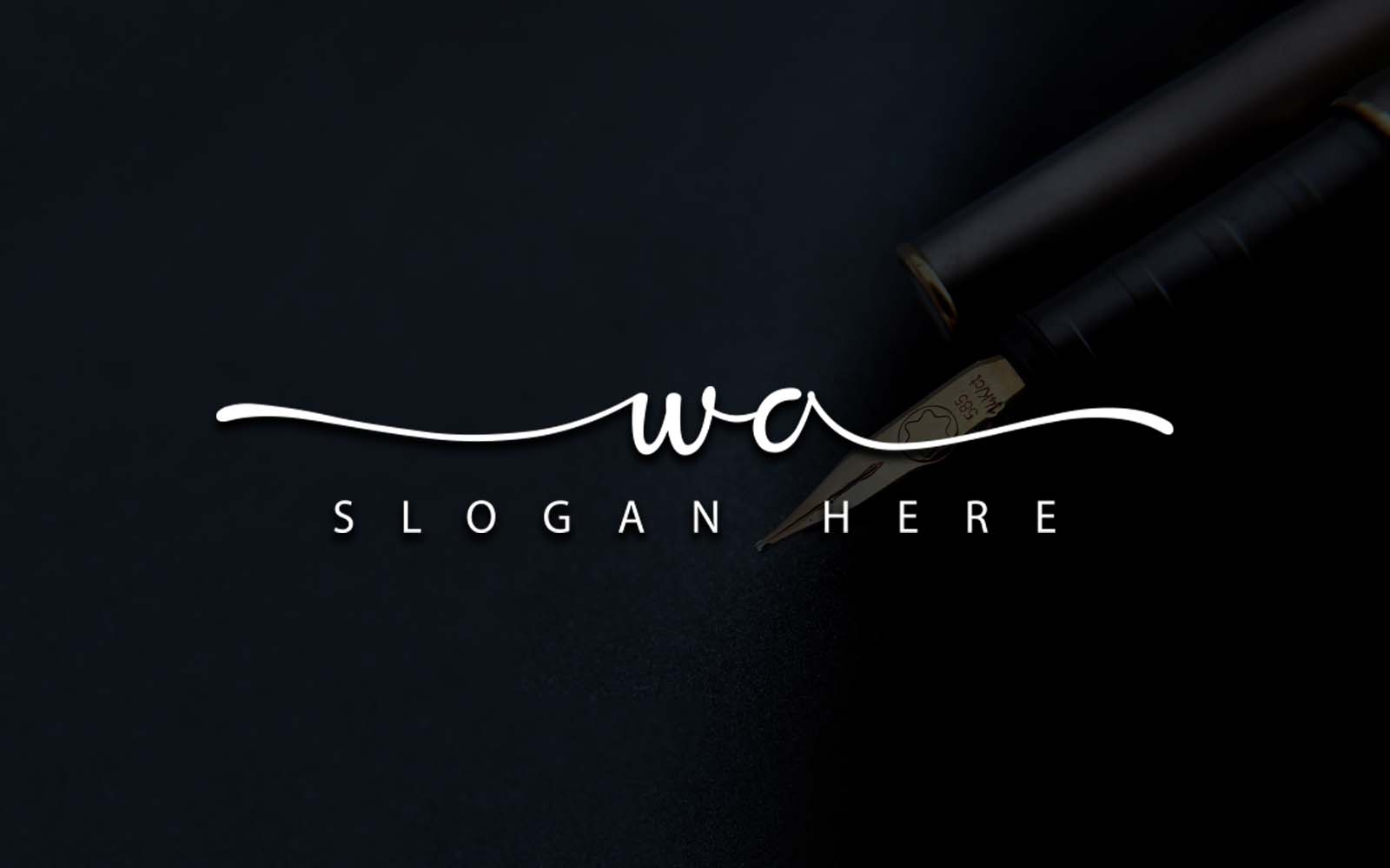 Creative Photography WA Letter Logo Design