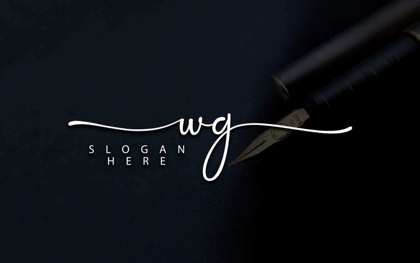 Creative Photography WG Letter Logo Design