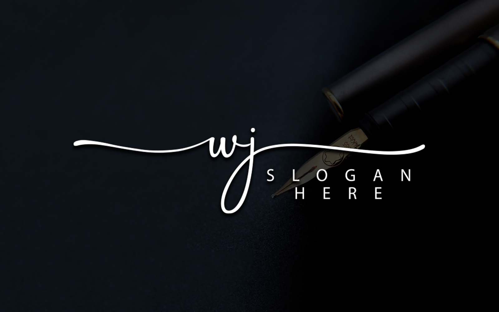 Creative Photography WJ Letter Logo Design