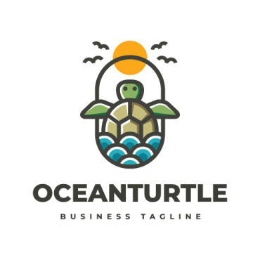 Turtle Ocean Logo Templates 362312