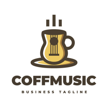 Coffee Guitar Logo Templates 362313