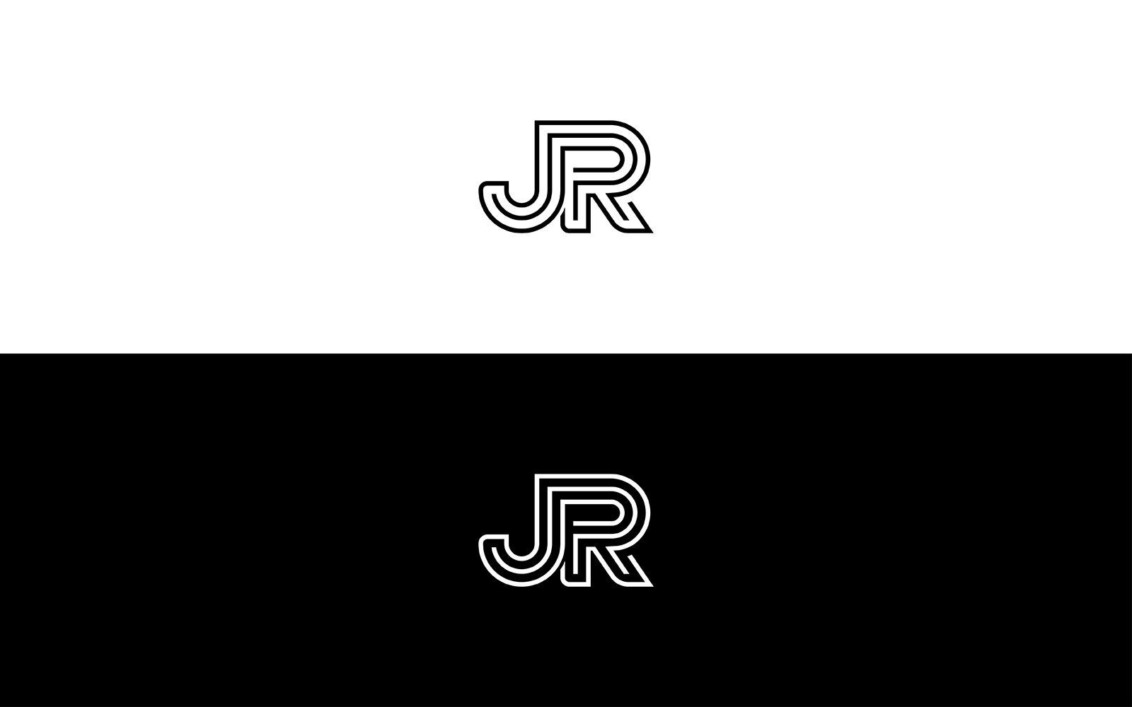 JR letter logo design or rj logo, jr logo