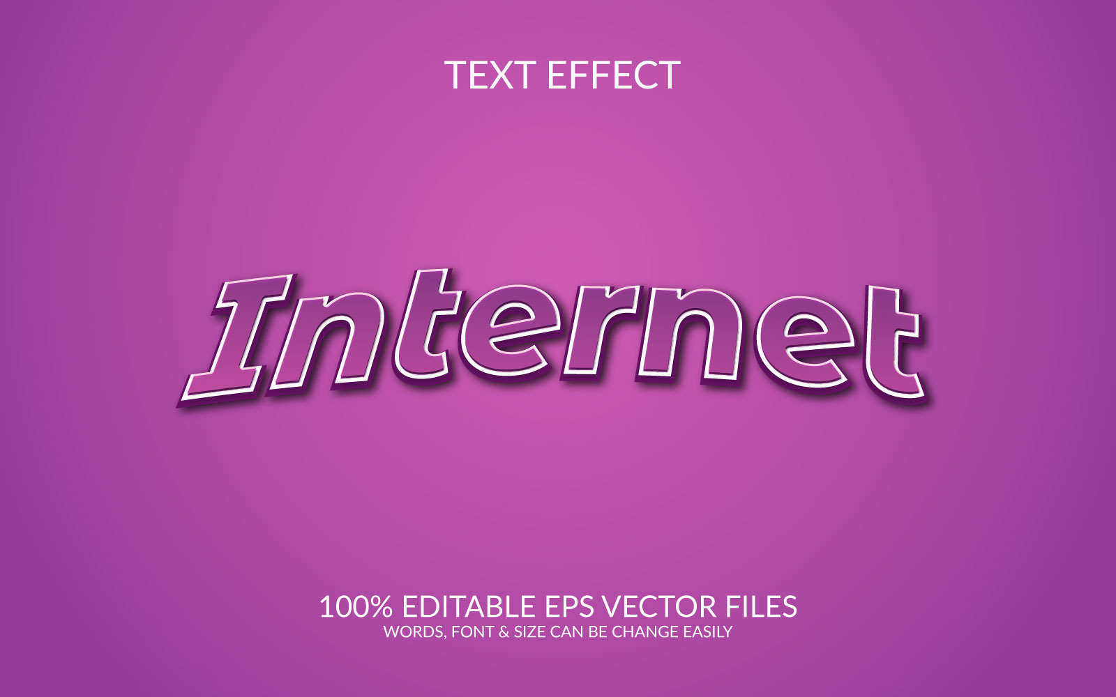 World Internet Day 3D Editable Vector Eps Text Effect Template Design