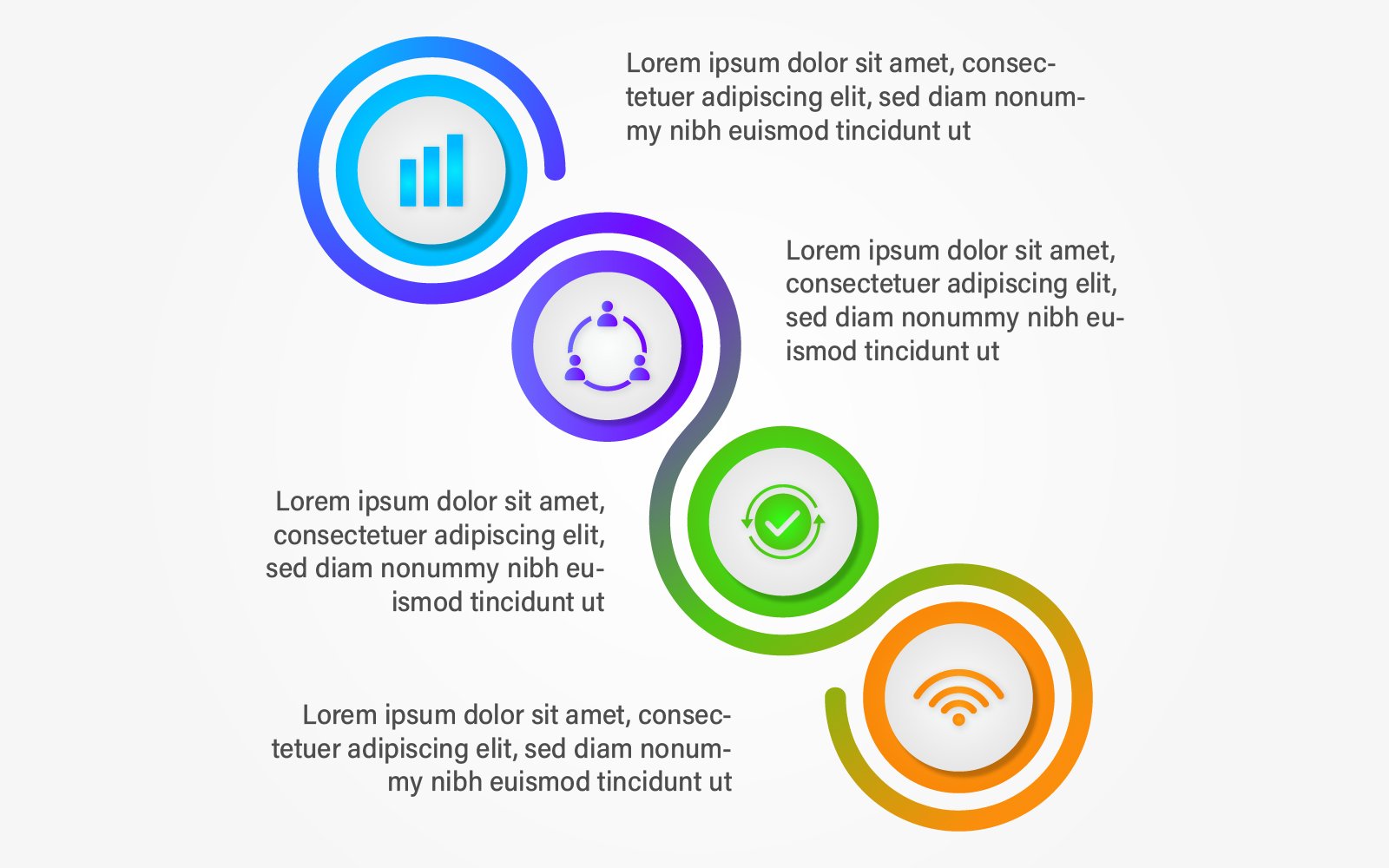 Creative Modern Timeline infographic design elements scheme designs