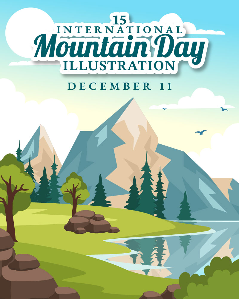 15 International Mountain Day Illustration