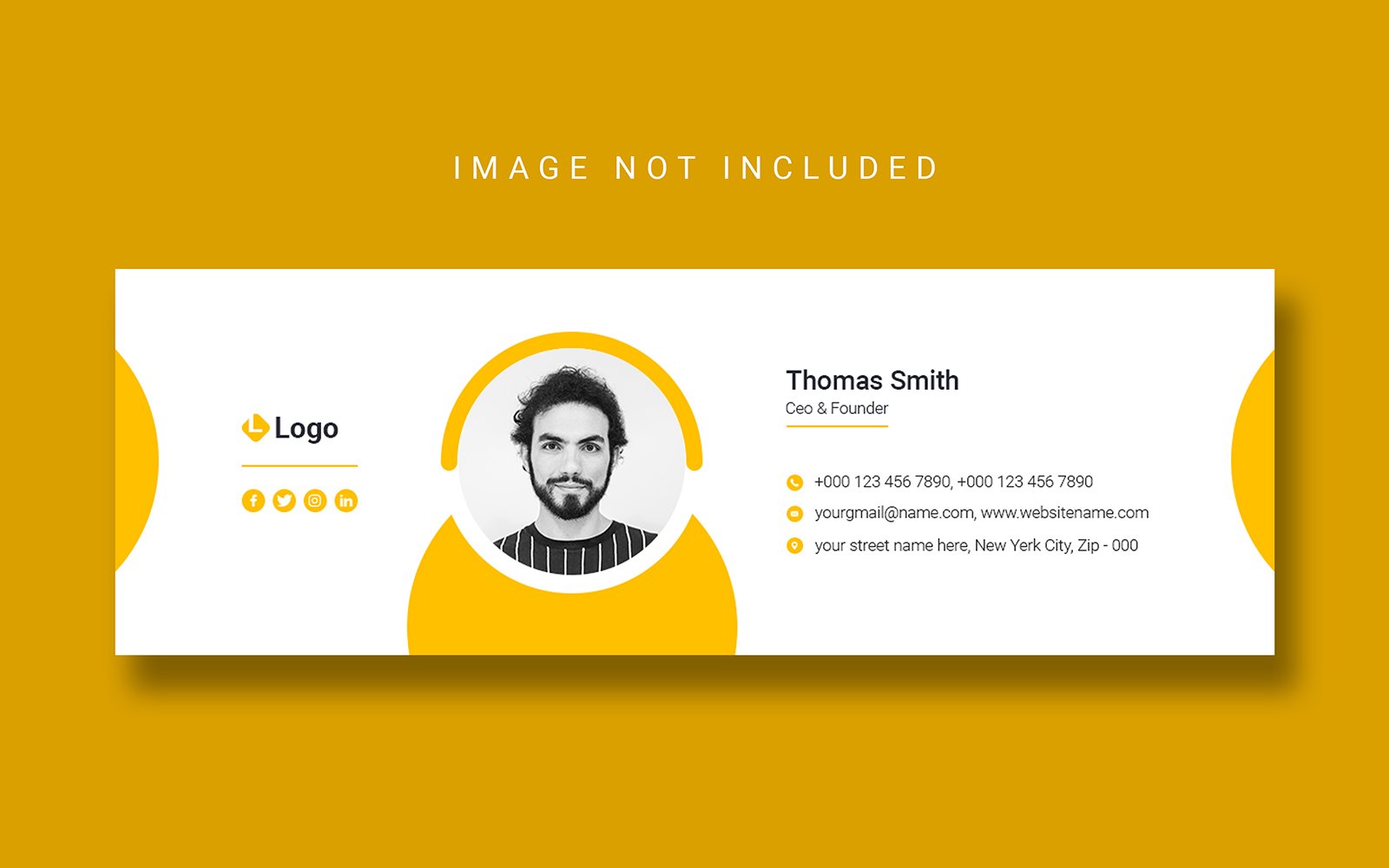 Email Signature And  Personal Social Media Cover Template