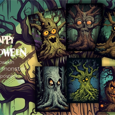 Halloween Posters Illustrations Templates 362618