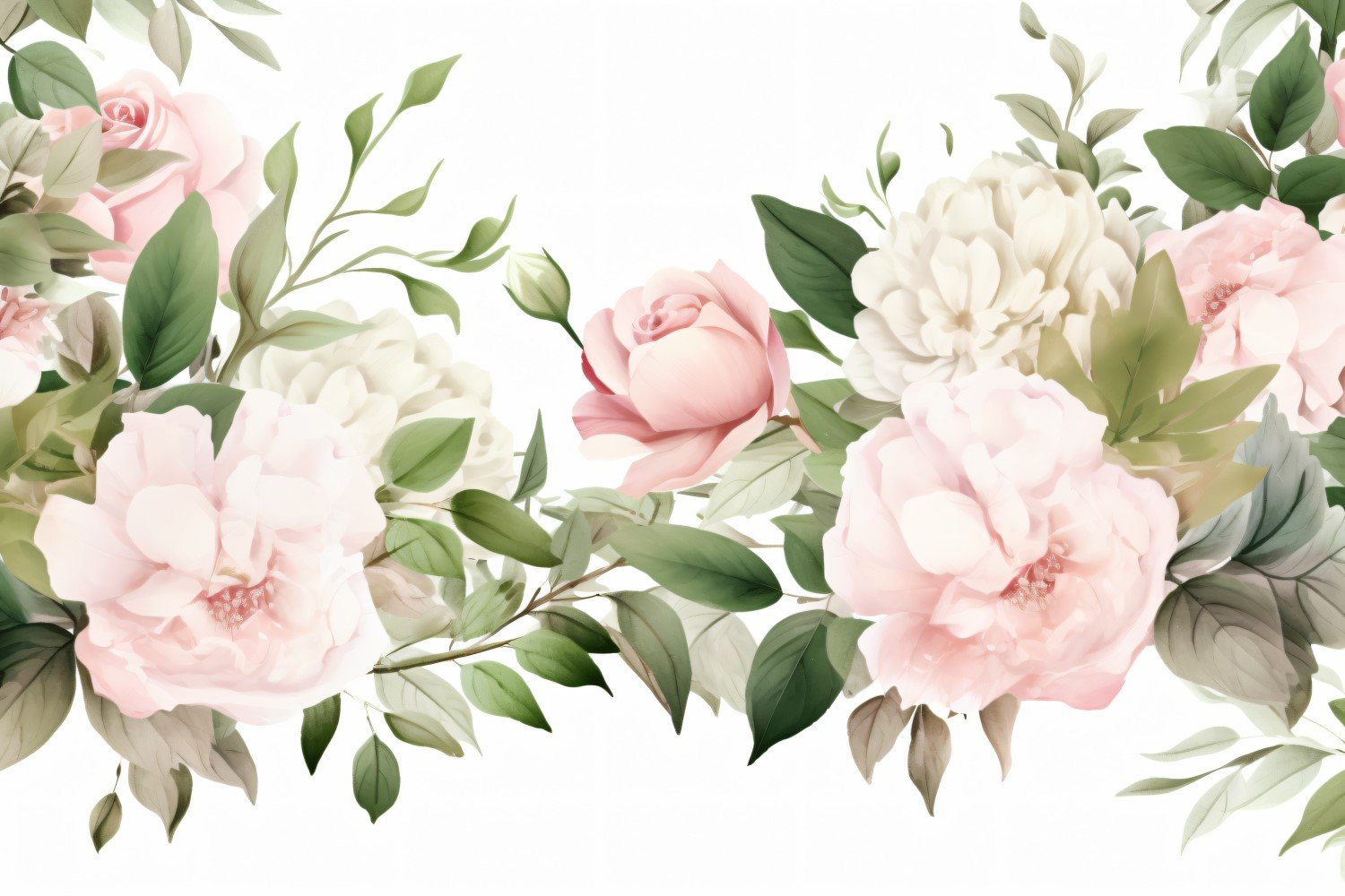 Watercolor flowers Background 18