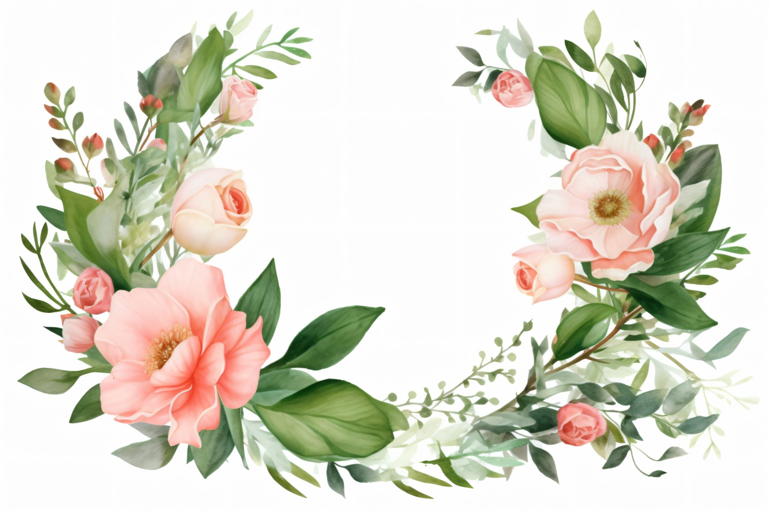 Watercolor Floral Background 21