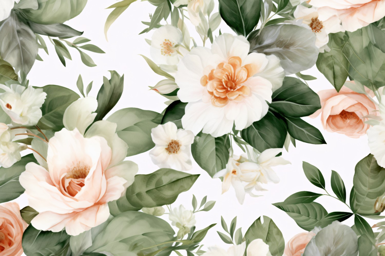 Watercolor floral wreath Background 26