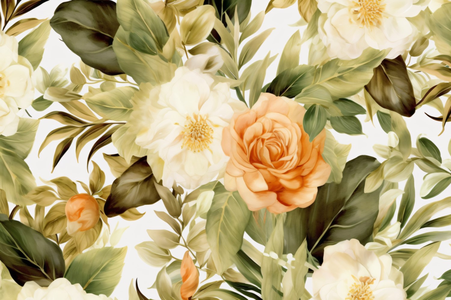 Watercolor flowers Background 29