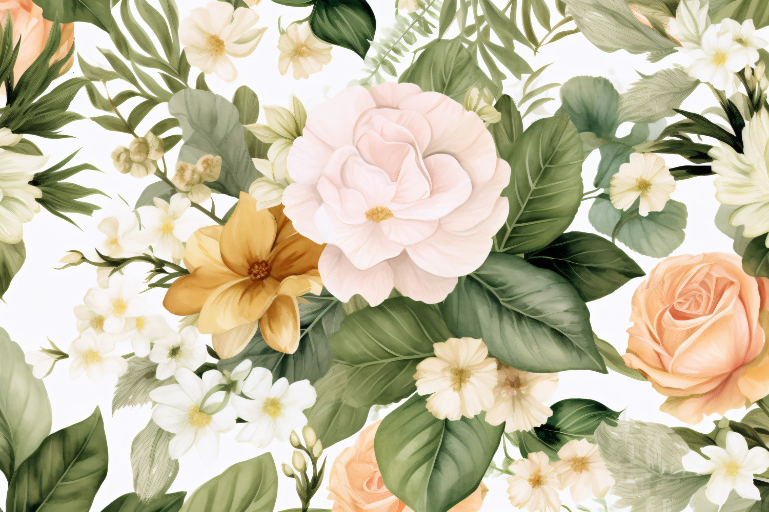 Watercolor Floral Background 31