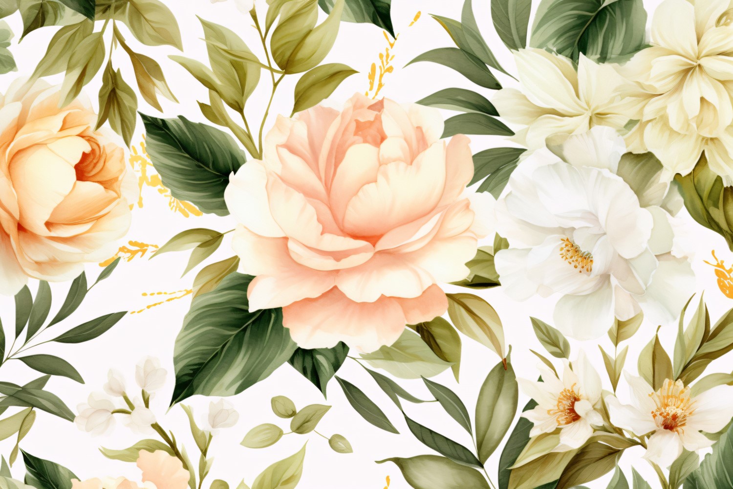 Watercolor Floral Background 35