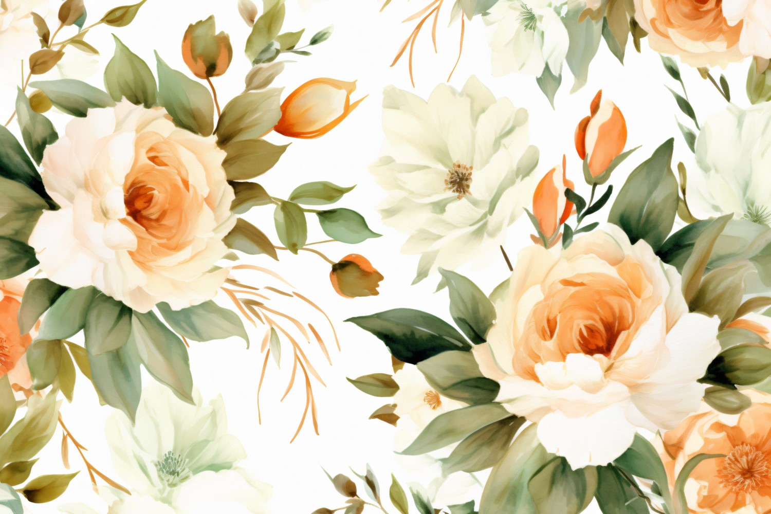 Watercolor Floral Background 39