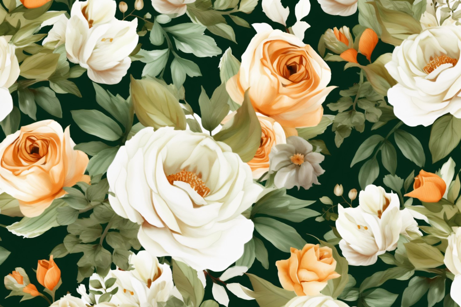 Watercolor flowers Background 53