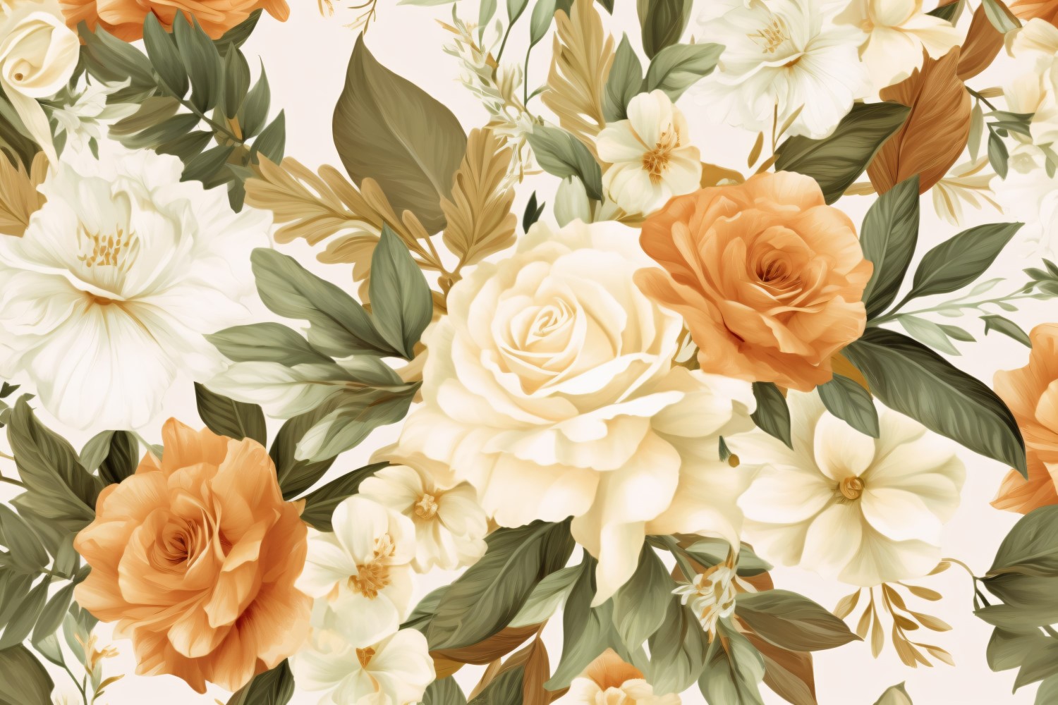 Watercolor floral wreath Background 58